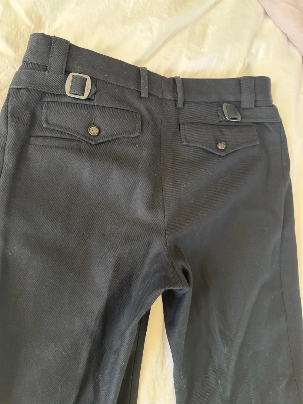 Gucci Men's Black Tailored Dress Pants